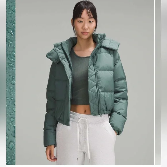 NWT Wunder Puff Cropped Jacket / Medium Forect - Picture 1 of 8